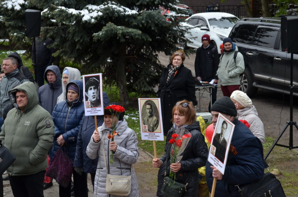 Митинг в честь Дня Победы в Керамике