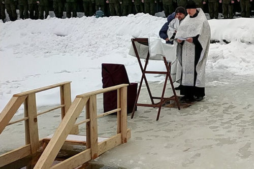 Великое освящение воды в дивизии им. Ф.Э. Дзержинского