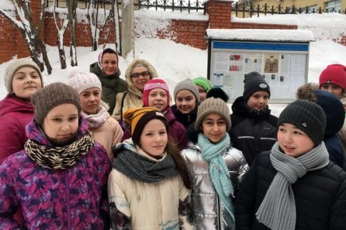 Балашихинские школьники в Почаевском храме