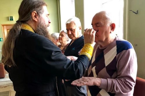 Соборование в отделении дневного пребывания в Железнодорожном