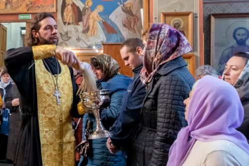 Встреча с членами общества трезвости в Троицком храме Железнодорожного