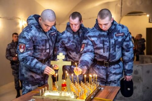 Лития в память генерала Е.Ф. Комаровского в Балашихе