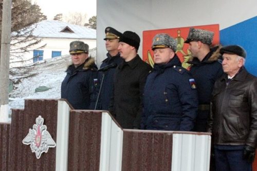 Митинг в командном пункте войск ПВО в Балашихе