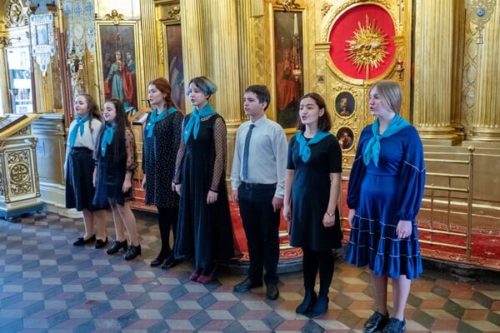 Концерт школьного хора в Троицком храме в Павлино